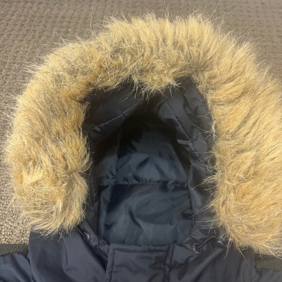 Geographical Norway Jacket Medium Navy Parka Zip Up Hooded Expedition Technical - Picture 7 of 16